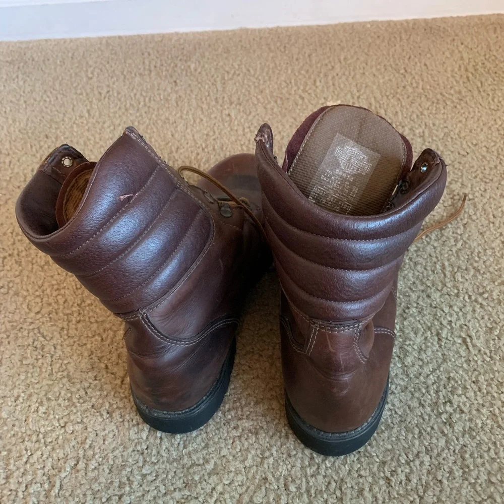 Vintage Harley Davidson Cycles Brown Men’s Boot